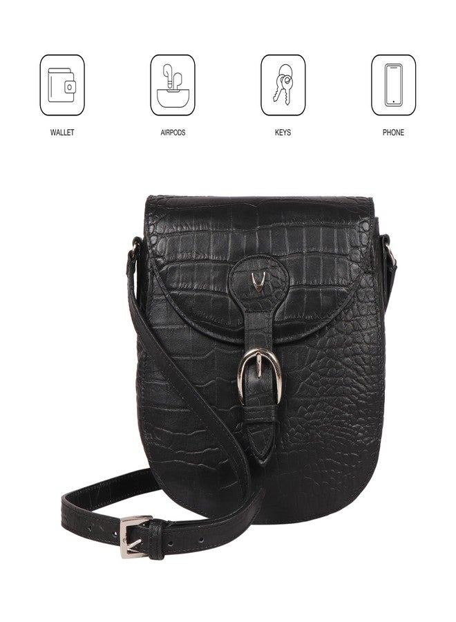 هاي ديزاين حقيبة كروسبودي جلدية نسائية من هايدساين - Image 5